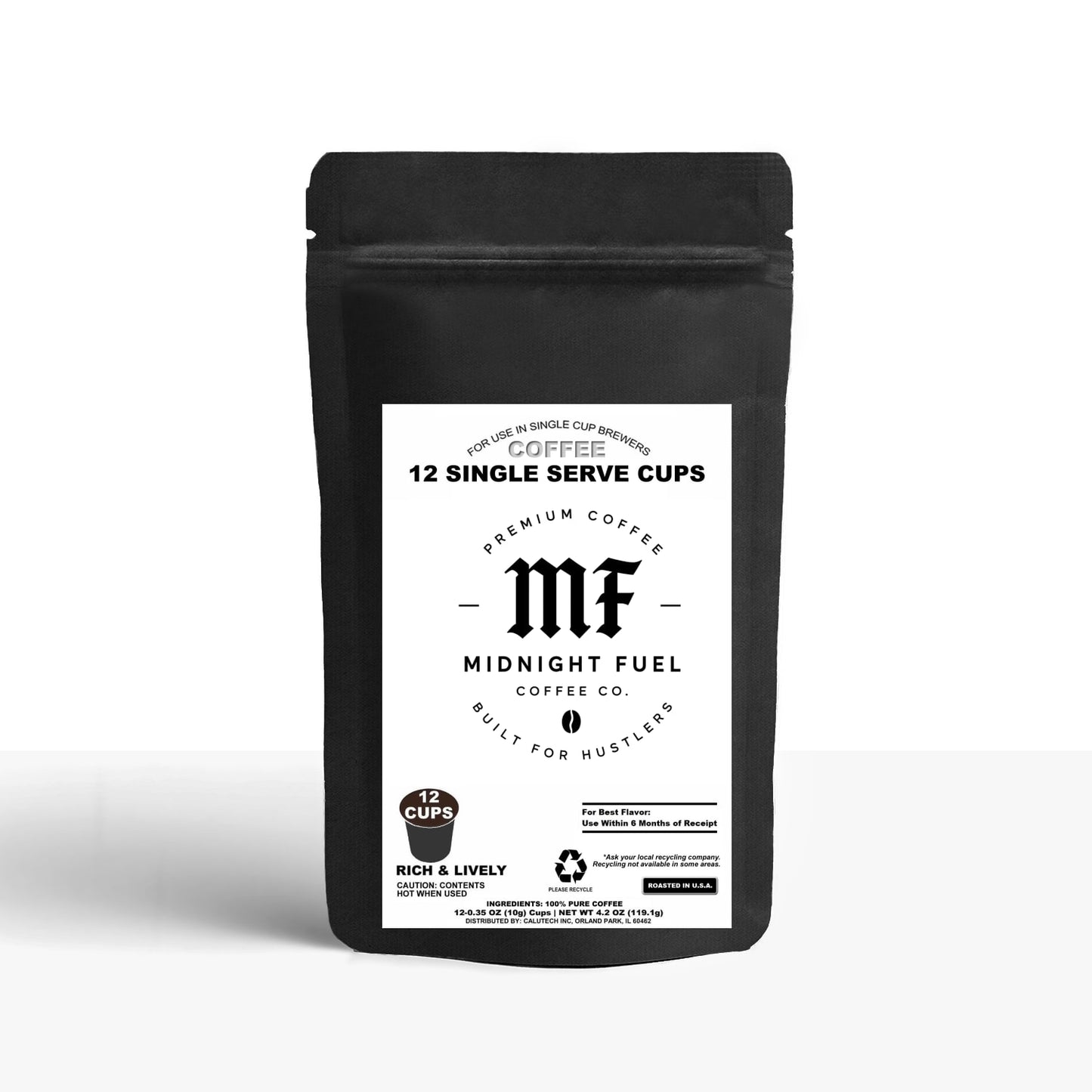 12 Pack Single Serve Coffee Capsules